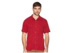 Tommy Bahama St Lucia Fronds Shirt (plum Raisin) Men's Short Sleeve Button Up