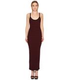 Mcq Bodycon Strap Dress (dark Black/cherry) Women's Dress