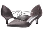 Adrianna Papell Lacy (gunmetal Shimmer Satin) Women's 1-2 Inch Heel Shoes