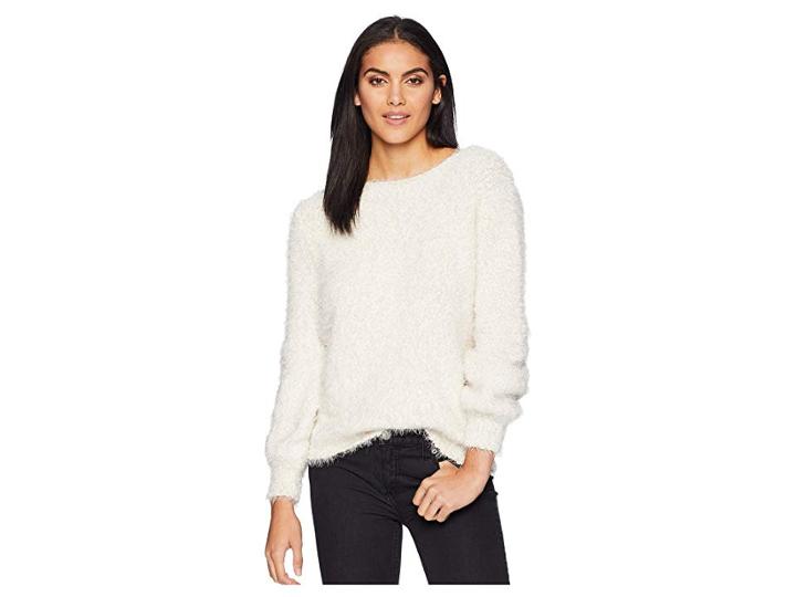 Bb Dakota Shrug It Off Soft Eyelash Sweater (oatmeal) Women's Sweater