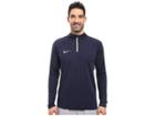 Nike Dry 1/4 Zip Soccer Drill Top (obsidian/obsidian/white) Men's Clothing