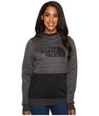The North Face Half Dome Quilted Pullover Hoodie (tnf Dark Grey Heather/tnf Black) Women's Sweatshirt