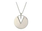 Vince Camuto 30 Disc Necklace (rhodium/crystal) Necklace