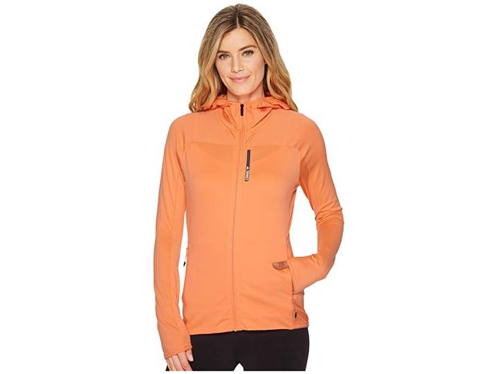 Adidas Outdoor Terrex Stockhorn Fleece Hoodie (chalk Coral) Women's Sweatshirt