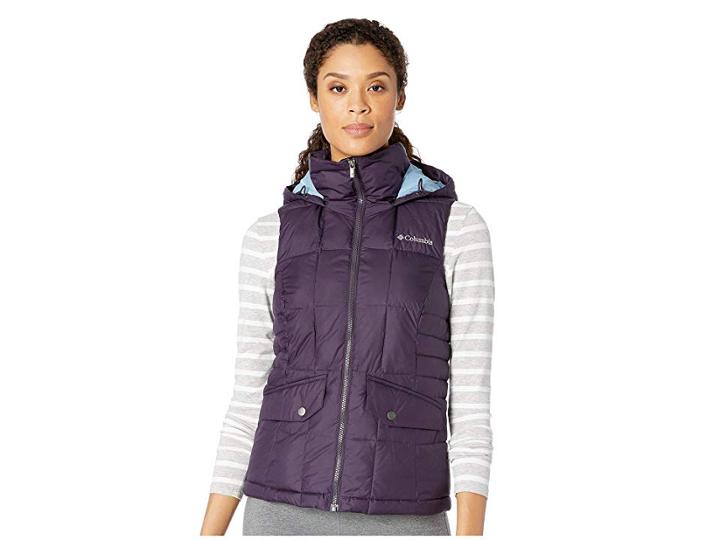 Columbia Lone Creek Hooded Vest (dark Plum) Women's Vest