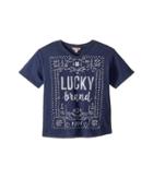 Lucky Brand Kids Casey Tee (big Kids) (black Iris) Girl's T Shirt