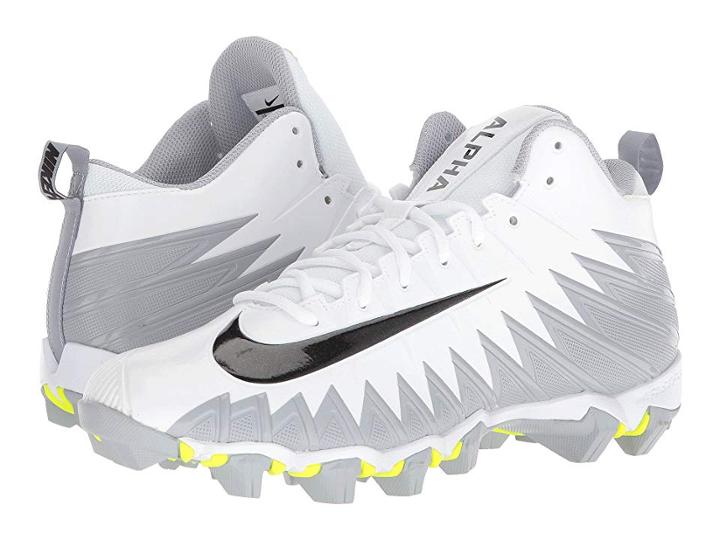 Nike Alpha Menace Shark (white/black/metallic Silver/wolf Grey) Men's Shoes