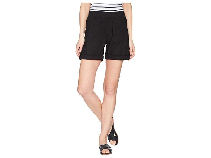 Fdj French Dressing Jeans Serene Poplin Pull-on Shorts In Black (black) Women's Shorts