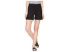 Fdj French Dressing Jeans Serene Poplin Pull-on Shorts In Black (black) Women's Shorts