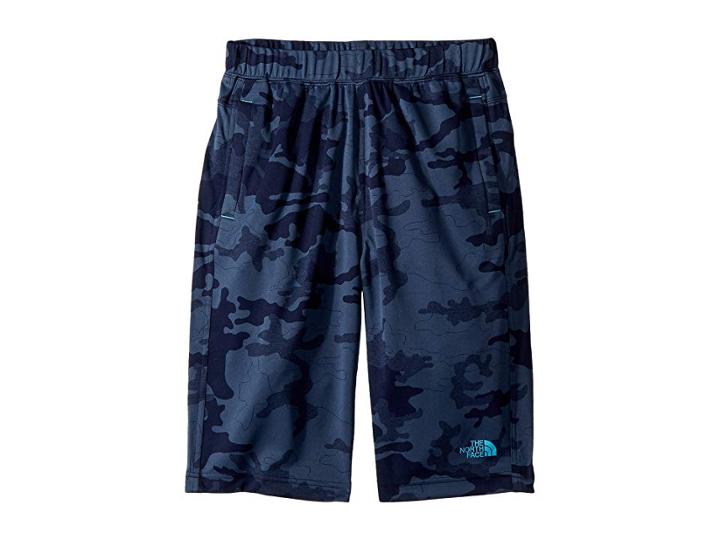 The North Face Kids Mak Shorts (little Kids/big Kids) (cosmic Blue Woodland Camo Jacquard/turquoise Blue (prior Season)) Boy's Shorts
