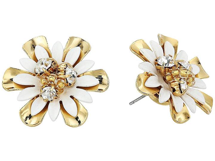 Kate Spade New York Vibrant Life Stud Earrings (white Multi) Earring