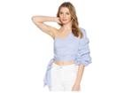 Astr The Label Braxton Top (blue) Women's Clothing