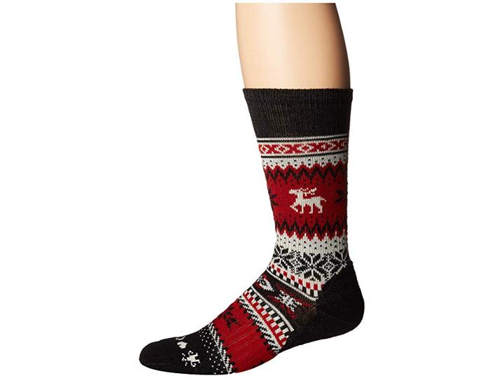 Smartwool Chup Reindeer Crew (black) Men's Crew Cut Socks Shoes
