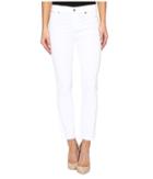 7 For All Mankind Roxanne Ankle W/ Raw Hem In White Fashion (white Fashion) Women's Jeans