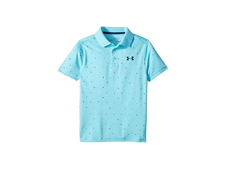 Under Armour Kids Performance Polo Novelty (big Kids) (venetian Blue/venetian Blue/techno Teal) Boy's Clothing