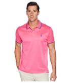 U.s. Polo Assn. Tipped Poly Polo Shirt (pink Raton) Men's Short Sleeve Pullover