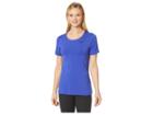 Nike Pro Mesh Short Sleeve Top (light Concord/black) Women's Workout