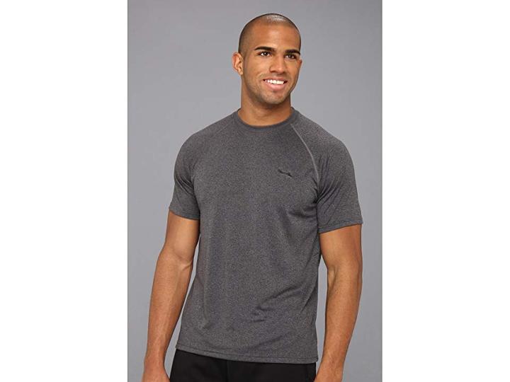 Under Armour Techtm S/s Tee (carbon Heather/black) Men's T Shirt