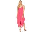 Bleu Rod Beattie Rayon Handkerchief-hem Dress W/ Ruffle Cover-up (punch) Women's Swimwear