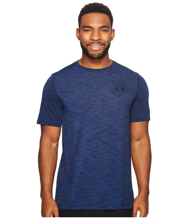 Under Armour Ua Threadborne Knit Short Sleeve (royal) Men's Clothing