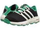 Adidas Outdoor Kids Terrex Climacool Voyager (little Kid/big Kid) (black/chalk White/core Green) Boys Shoes