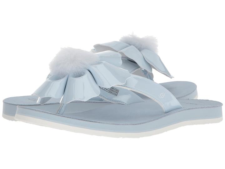 Ugg Poppy (sky Blue) Women's Sandals