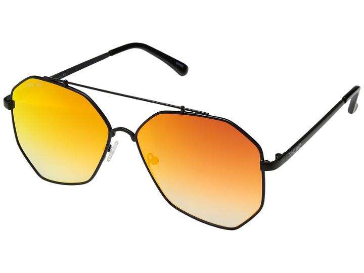 Thomas James La By Perverse Sunglasses Waverly (black/red Mirror) Fashion Sunglasses