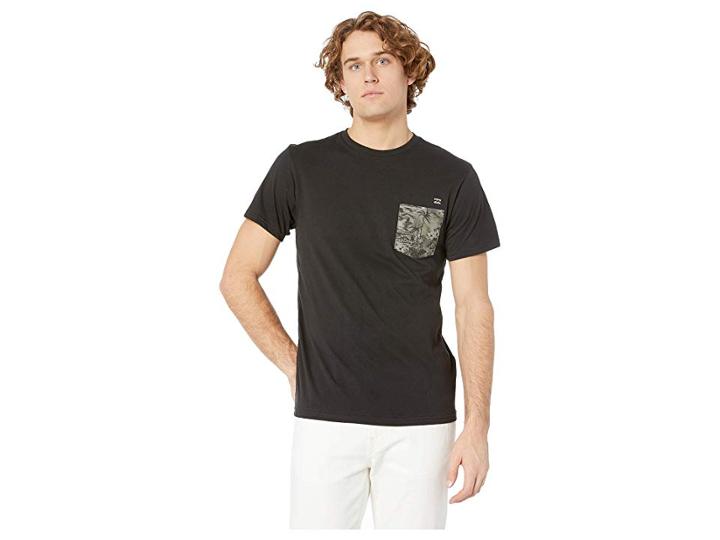 Billabong Team Pocket Short Sleeve (black) Men's Clothing