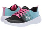 Skechers Kids Go Run 600 (little Kid/big Kid) (black/blue 2) Girl's Shoes