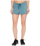 Under Armour Ocean Shoreline Terry Shorts (marlin Blue/absinthe Green) Women's Shorts