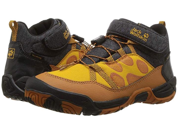 Jack Wolfskin Kids Jungle Gym Texapore Mid (toddler/little Kid/big Kid) (jaguar) Boys Shoes
