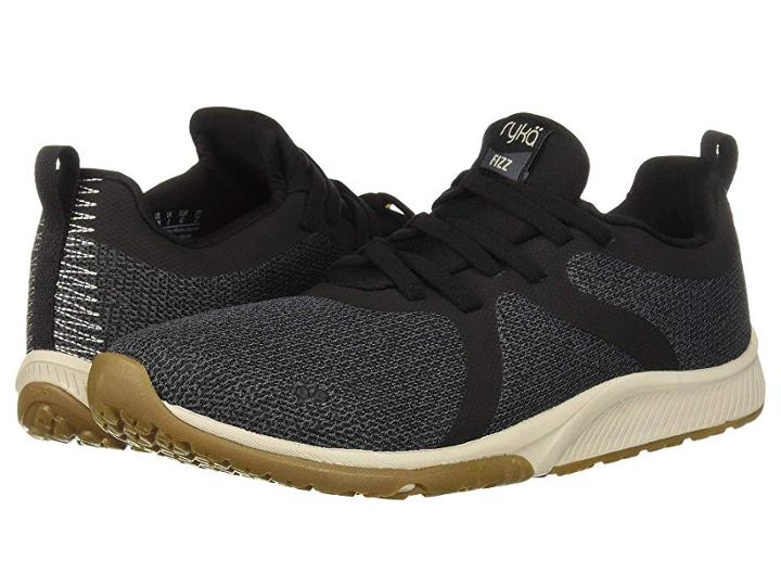 Ryka Fizz (black Fabric/pu) Women's Lace Up Casual Shoes