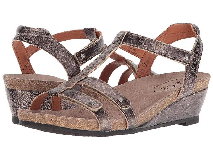 Taos Footwear Wanderer (pewter) Women's Sling Back Shoes