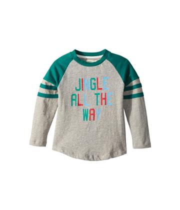 Peek Jingle All The Way Tee (toddler/little Kids/big Kids) (heather Grey) Boy's T Shirt