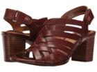 Clarks Ralene Luster (dark Tan Leather) Women's Sandals