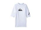 Quiksilver Kids All Time Short Sleeve Rashguard (big Kids) (white) Boy's Swimwear