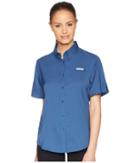 Columbia Tamiamitm Ii S/s (night Tide) Women's Short Sleeve Button Up