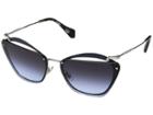 Miu Miu 0mu 54ts (blue/silver/vioelt Gradient Grey) Fashion Sunglasses