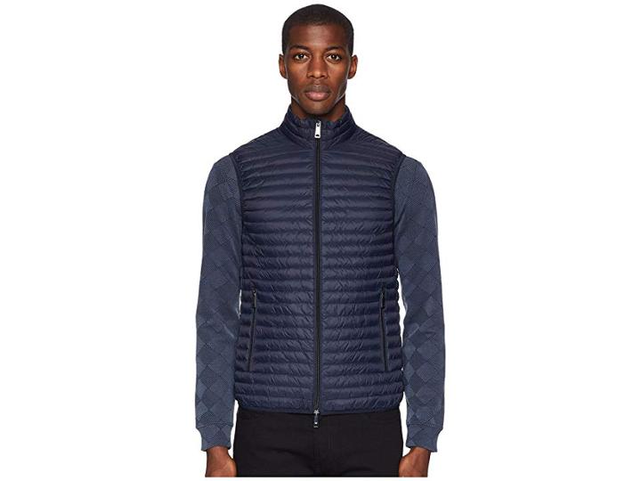 Emporio Armani Puffer Vest (blue) Men's Vest