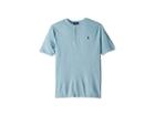 Polo Ralph Lauren Kids Featherweight Cotton Mesh Henley (big Kids) (modern Blue Heather) Boy's Clothing