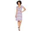 Fresh Produce Stamped Geo Emma Dress (wisteria) Women's Dress