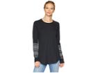 Columbia Along The Gorgetm Printed Crew (black) Women's Long Sleeve Pullover