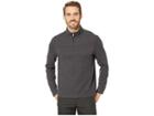 Perry Ellis Regular Fit 1/4 Zip Jacquard Sweater (charcoal Heather) Men's Clothing