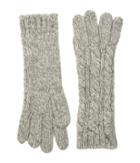 Polo Ralph Lauren Alpaca Classic Aran Gloves (light Vintage Marl) Wool Gloves