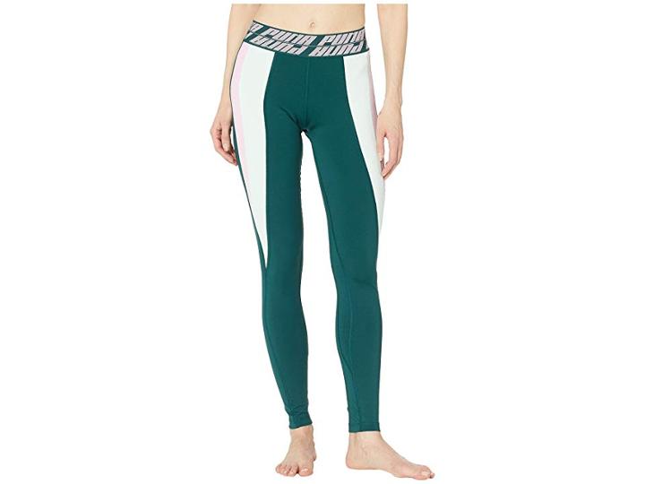 Puma Own It Full Tights (ponderosa Pine/fair Aqua) Women's Casual Pants