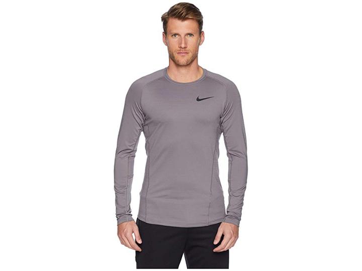 Nike Pro Thermal Top Long Sleeve (gunsmoke/gunsmoke/black) Men's Clothing