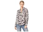 Chaser Heirloom Wovens Classic Button Down Shirt (camo) Women's Long Sleeve Button Up