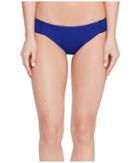 Trina Turk Gypsy Solids Shirred Hipster Bottoms (indigo) Women's Swimwear