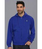 U.s. Polo Assn. Full Zip Long Sleeve Hoodie With Small Pony (cobalt Blue) Men's Sweatshirt