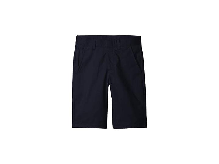 Nautica Kids Flat Front Twill Shorts (big Kids) (navy) Boy's Shorts